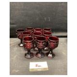 Ruby Red avon cape cod glasses