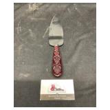 Red handle Sheffield desert  server
