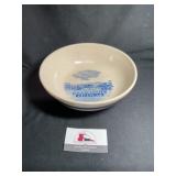 Dallas Center, Iowa Roseville Stoneware Bowl