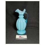 Blue Fenton?  Ruffled Vase. 9 in