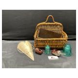Basket and insulators