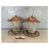Two Bird Feeders