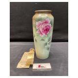Adair County Fair Ribbon Hand Painted Vase