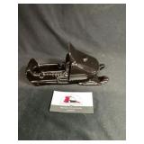 Vintage Ceramic Snowmobile Ashtray