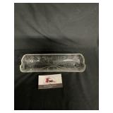 Vintage Indiana Glass Pebble Leaf Corn Holder