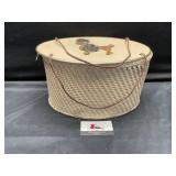 Vintage poodle sewing box