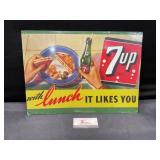 7 up metal sign