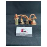 Etched Brass Bell Set with Color
