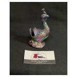 Vintage Plastic MCM Iridescent Peacock Business