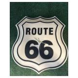 Plastic Route 66 clock