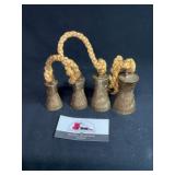 Set of  4 Vintage Brass Bells