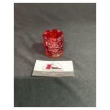 Vintage L. E. smith Moon and Stars  Amberina
