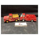 Buddy L truck and truck