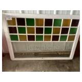 Large glass window decor
