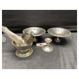 Oneida and misc silver like dishes, rogers