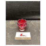 Imperial glass Ruby tooth pick holder