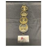 Brass horse medallions