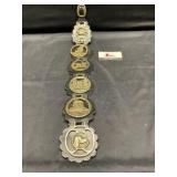 Brass horse medallions