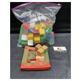 Blocks and vintage toys