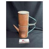 Primitive Copper Flip and Drip Coffee Set