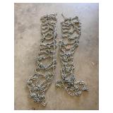 Tire chains for JD mower