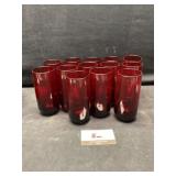 Ruby red glasses