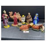 Ceramic/ chalk  nativity