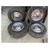 Tires with Ford chrome wheels   p235/70r15 and