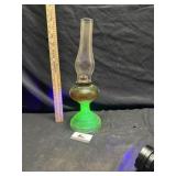 Uranium glass lamp, kerosene lamp