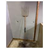 multi-tine pitchfork or hay fork