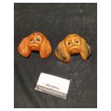 Vintage dog puppy heads