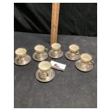 Porcelain Lennox Sterling demitasse cups Watson,