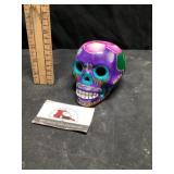 Hand-painted porcelain skull