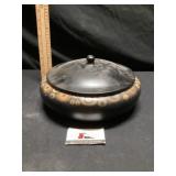 Wooden covered bowl
