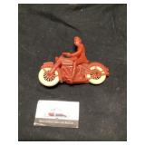 Auburn plastic motorcycle and rider