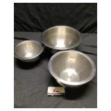 Stainless steel, mixing bowls