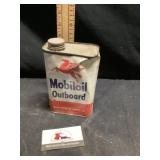 Mobile oil outboard, approximately half can