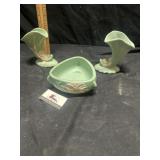 Weller art pottery apple Blossom green