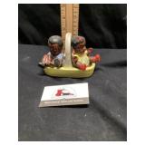 Black Americana salt and pepper shakers