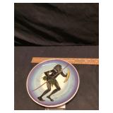 Hand-painted guy Boyd Australian pottery plate