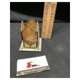 Stained glass candle holder