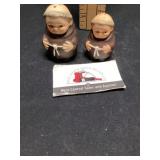 Monk salt and pepper shakers made in West Germany