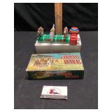 Metal wind up horse race works as it should