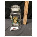 Owl canister jar