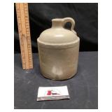 Stoneware pottery crock jug