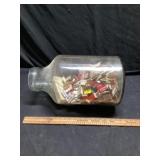 Large collector bottle with match books