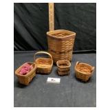 Longaberger hand woven baskets