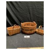 Longabeger collector, hand woven  baskets