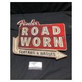 Metal fenders road worn guitar and bases signed