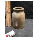 Stoneware crock canning jar